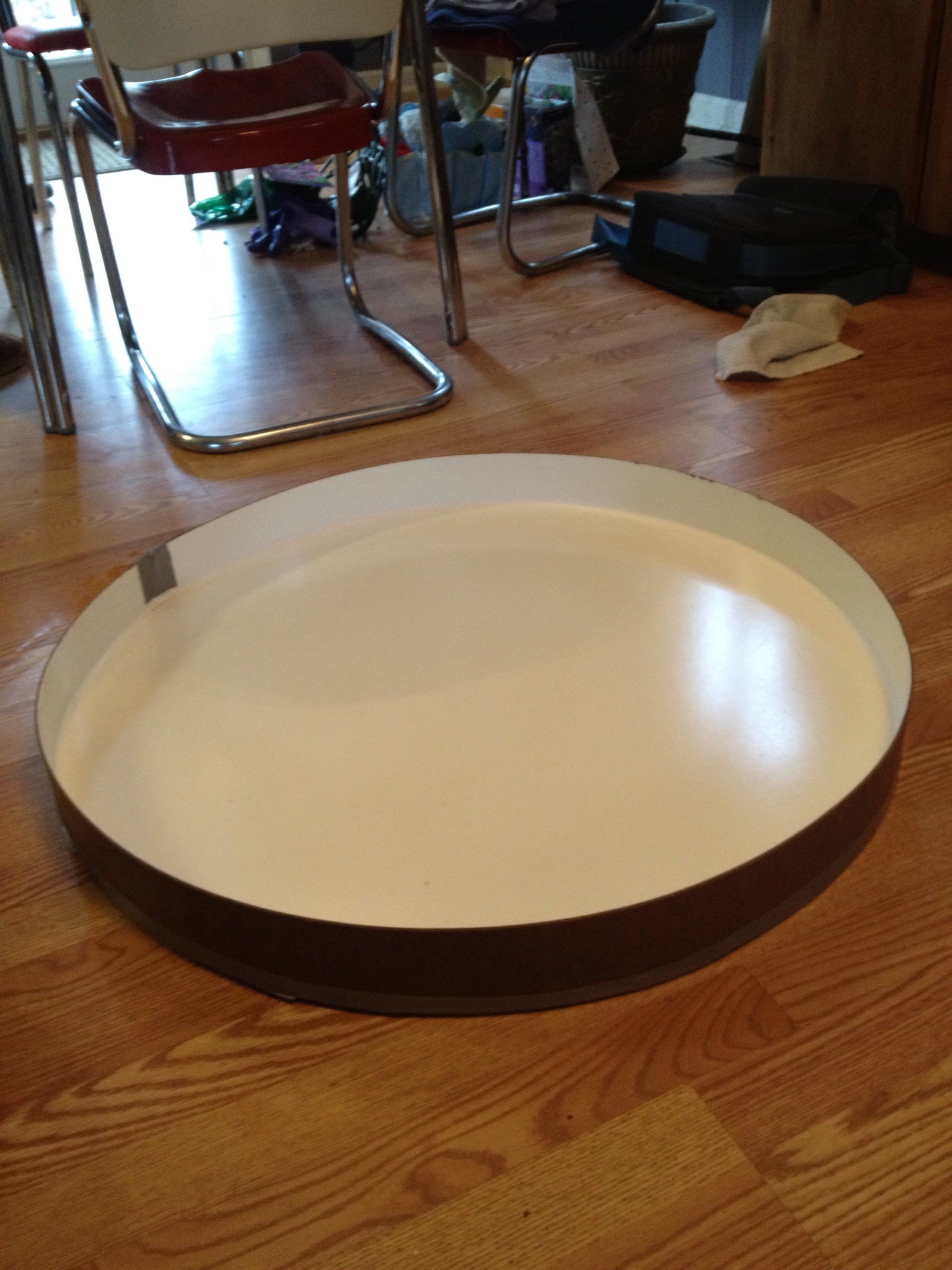 Round Concrete End Table Mold Austin Crane River Stone Mold Austin Crane